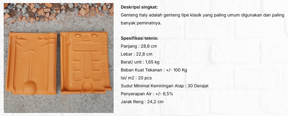 pusat genteng karangpilang gemini flatt harga promo area surabya kediri sidoarjo jatim 2