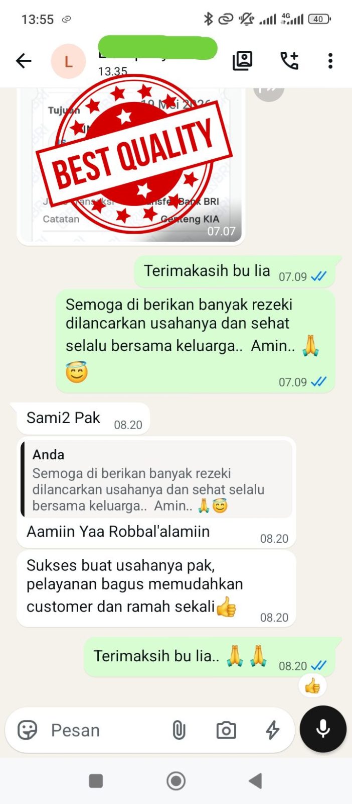 Testimoni Bu Lia Tuban